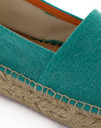 Alpargatas yute mujer camping terra color verde