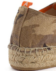 Alpargatas con cordones mujer blucher terra camuflaje camel