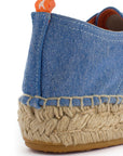 Alpargatas con cordones mujer blucher terra azul