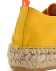 Alpargatas con cordones mujer blucher terra amarillo