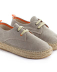 Alpargatas con cordones mujer blucher terra panna