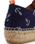 Alpargatas con cordones mujer blucher terra anclas marino