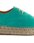 Turquoise Leather Blucher