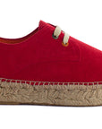 Red Leather Blucher 556