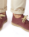 Alpargatas blucher terra granate hombre