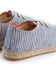 Alpargatas blucher terra rayas azules hombre