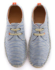 Alpargatas blucher terra rayas azules hombre