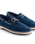 Blue Split Leather Nautical