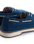 Blue Split Leather Nautical