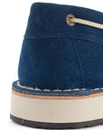 Blue Split Leather Nautical