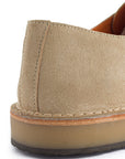 Zapatos blucher piel serraje beige