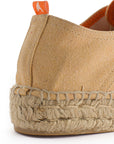 Alpargatas con cordones mujer blucher terra crema