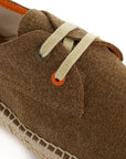 Alpargatas con cordones mujer blucher terra cuero