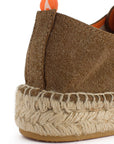 Alpargatas con cordones mujer blucher terra cuero