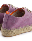 Alpargatas con cordones mujer blucher terra lila