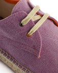 Alpargatas con cordones mujer blucher terra lila