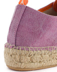 Alpargatas con cordones mujer blucher terra lila