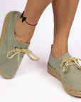 Alpargatas con cordones mujer blucher terra hielo