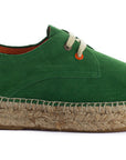 Green Leather Blucher