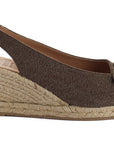 Brown Creta wedge espadrilles
