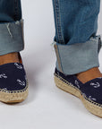 Alpargatas yute mujer camping terra color anclas marino