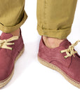 Blucher piel Morado