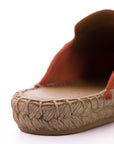 Mocasín Slipper Borlas Piel Coral