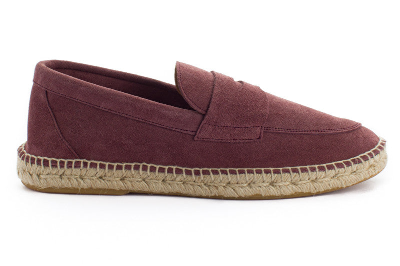 Mocasín Piel Serraje Morado