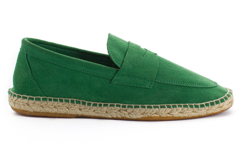 Mocasín Piel Serraje Verde