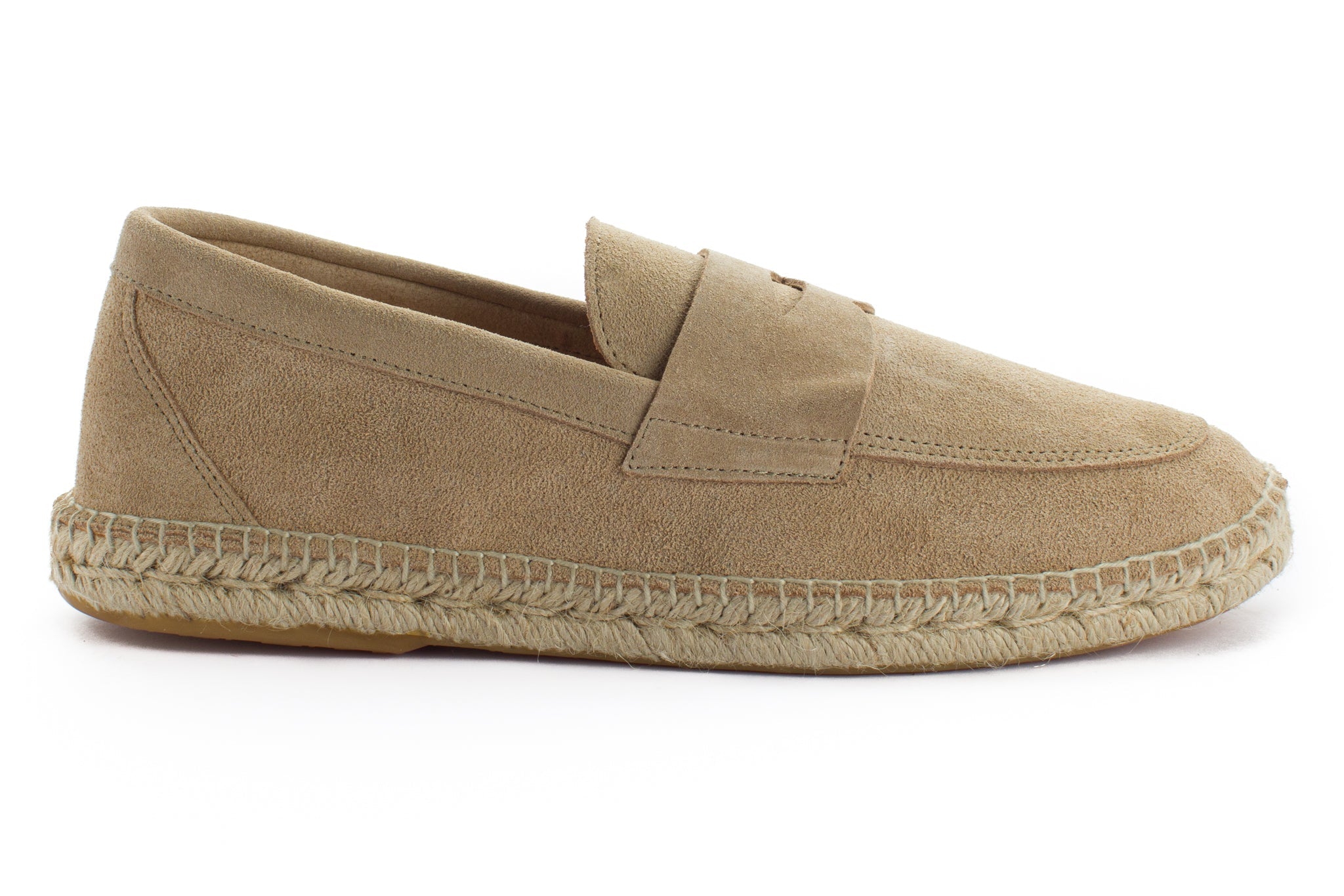 Mocasín Piel Serraje Beige