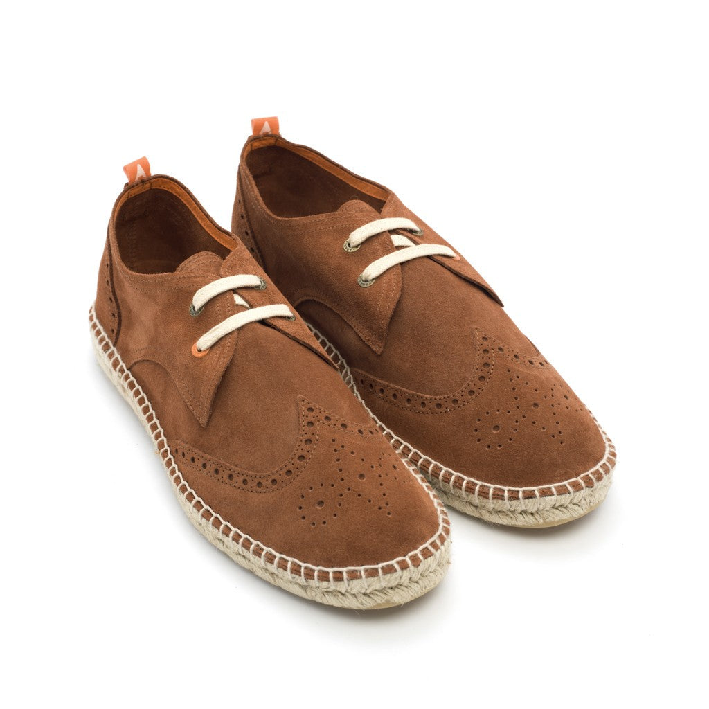 Oxford Pelle Scamosciata Marrone