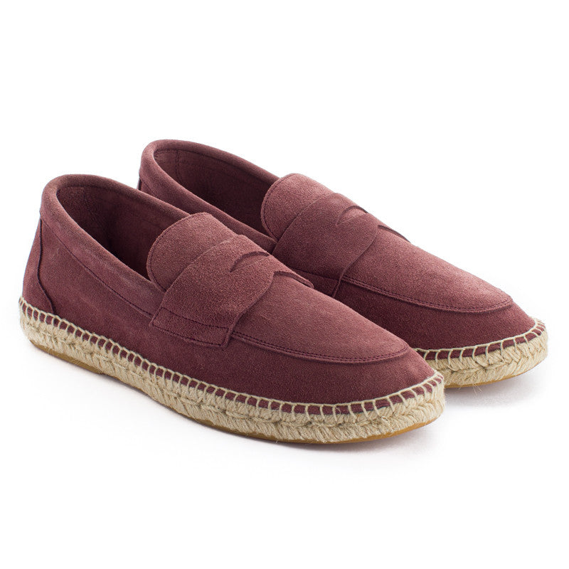 Mocasín Piel Serraje Morado