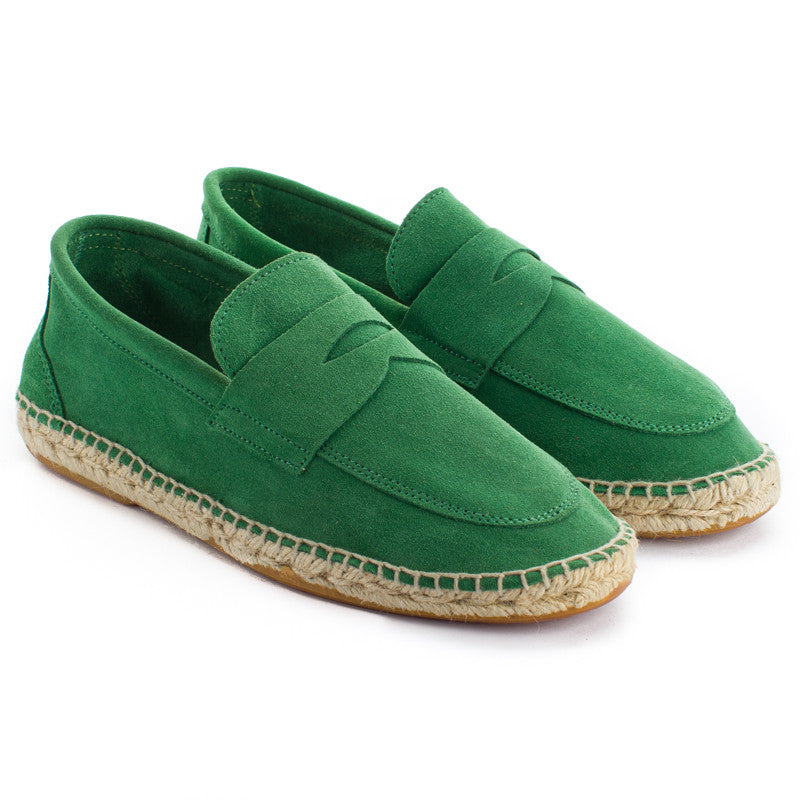 Mocasín Piel Serraje Verde