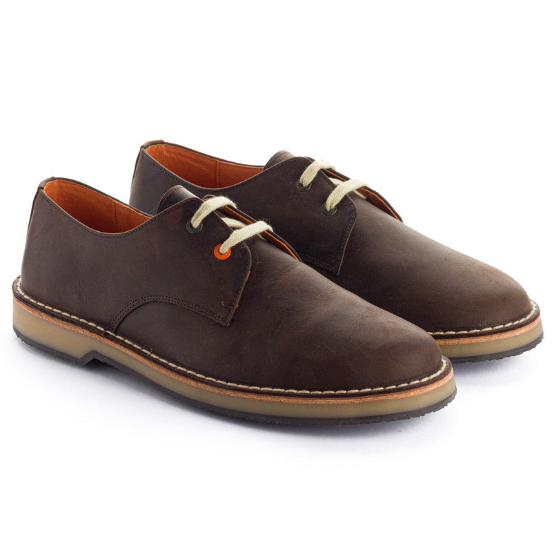 Blucher Piel Encerada Café