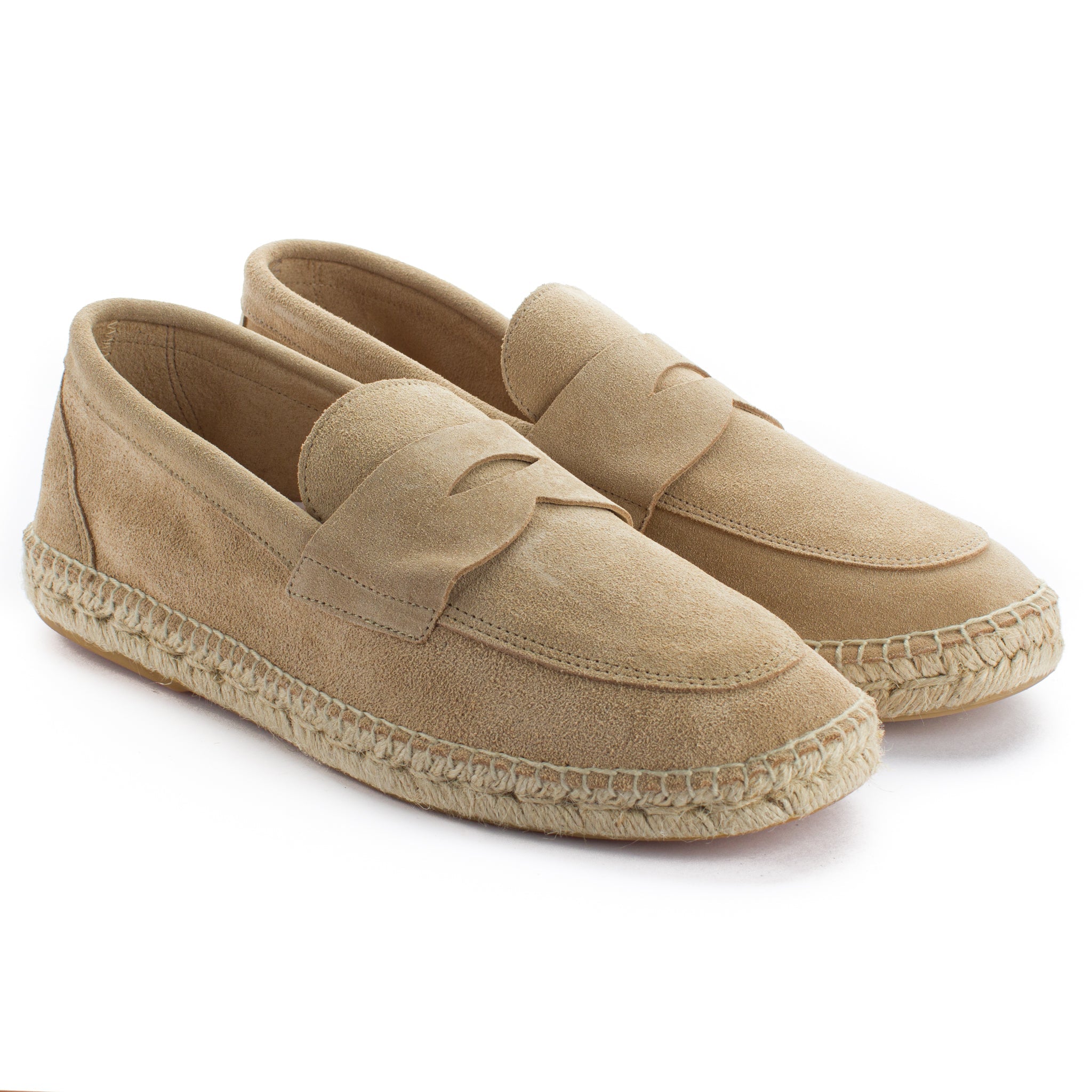 Mocasín Piel Serraje Beige