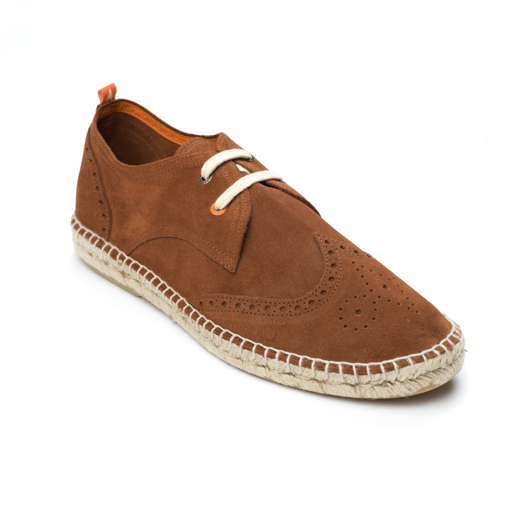Oxford Pelle Scamosciata Marrone