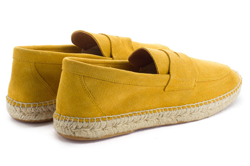 Mocassino da uomo in pelle color limone