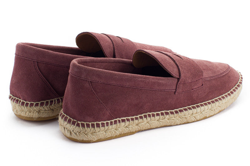 Mocasín Piel Serraje Morado
