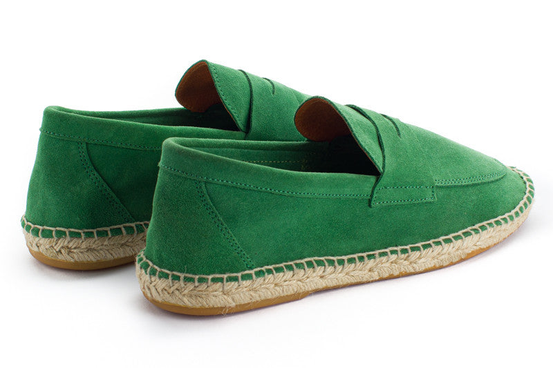 Mocasín Piel Serraje Verde