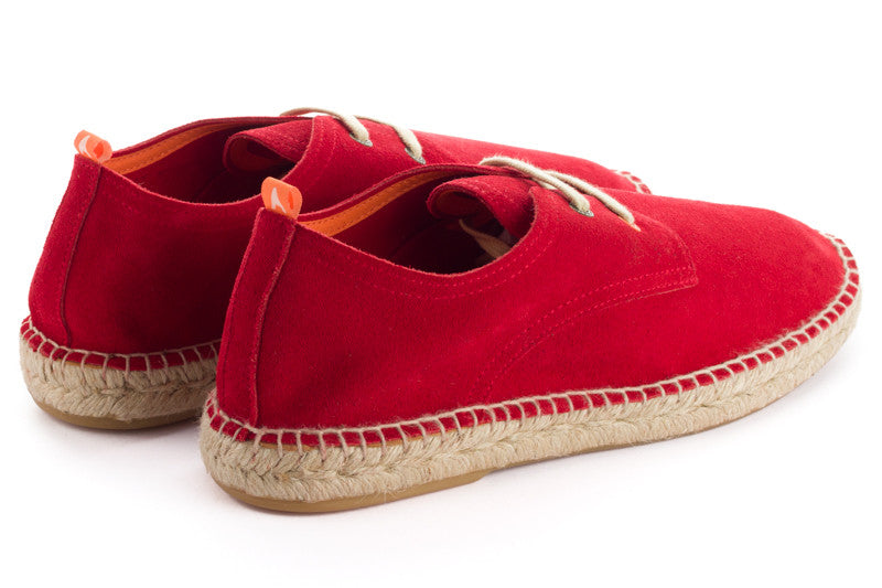 Blucher Piel Serraje Rojo