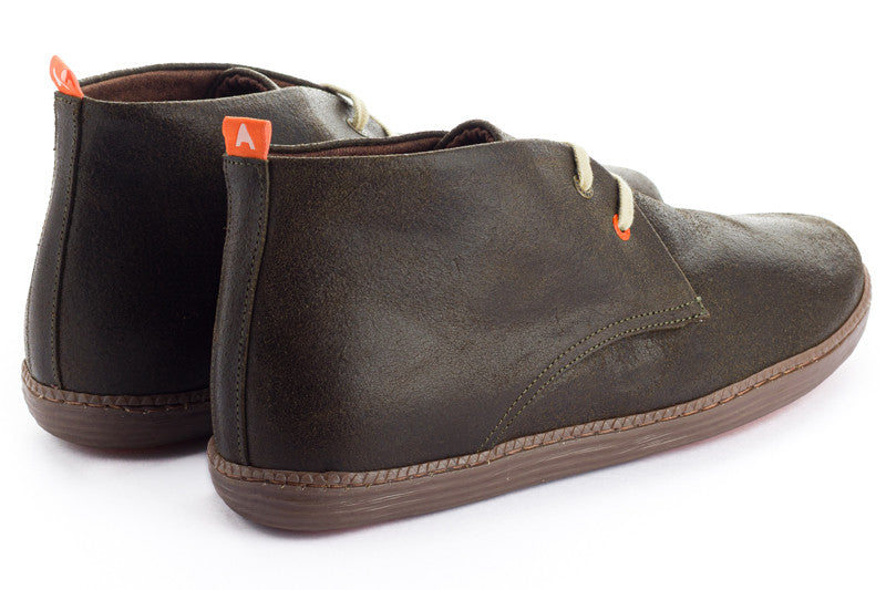 Stivale in pelle foresta