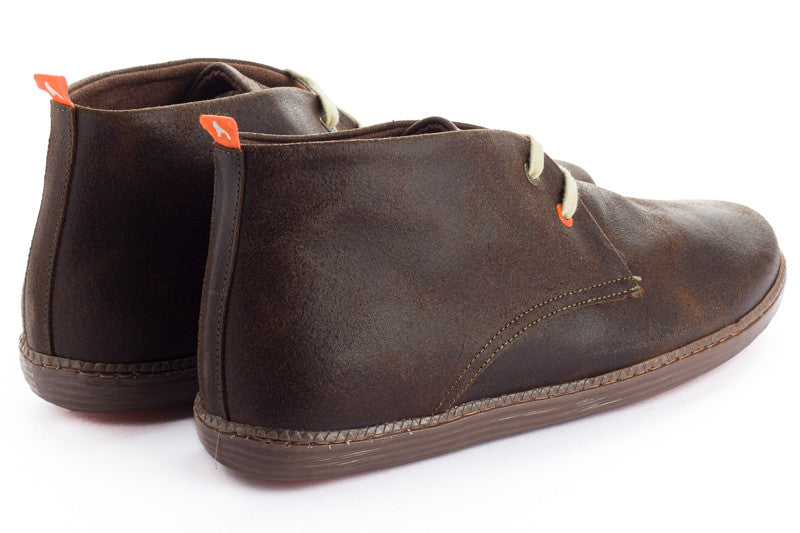 Stivale in pelle tortora