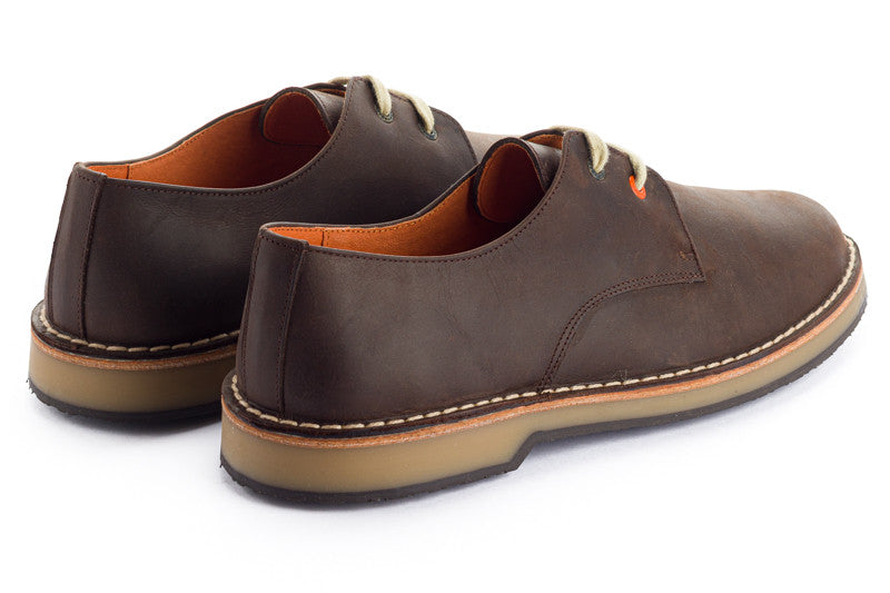 Blucher Piel Encerada Café