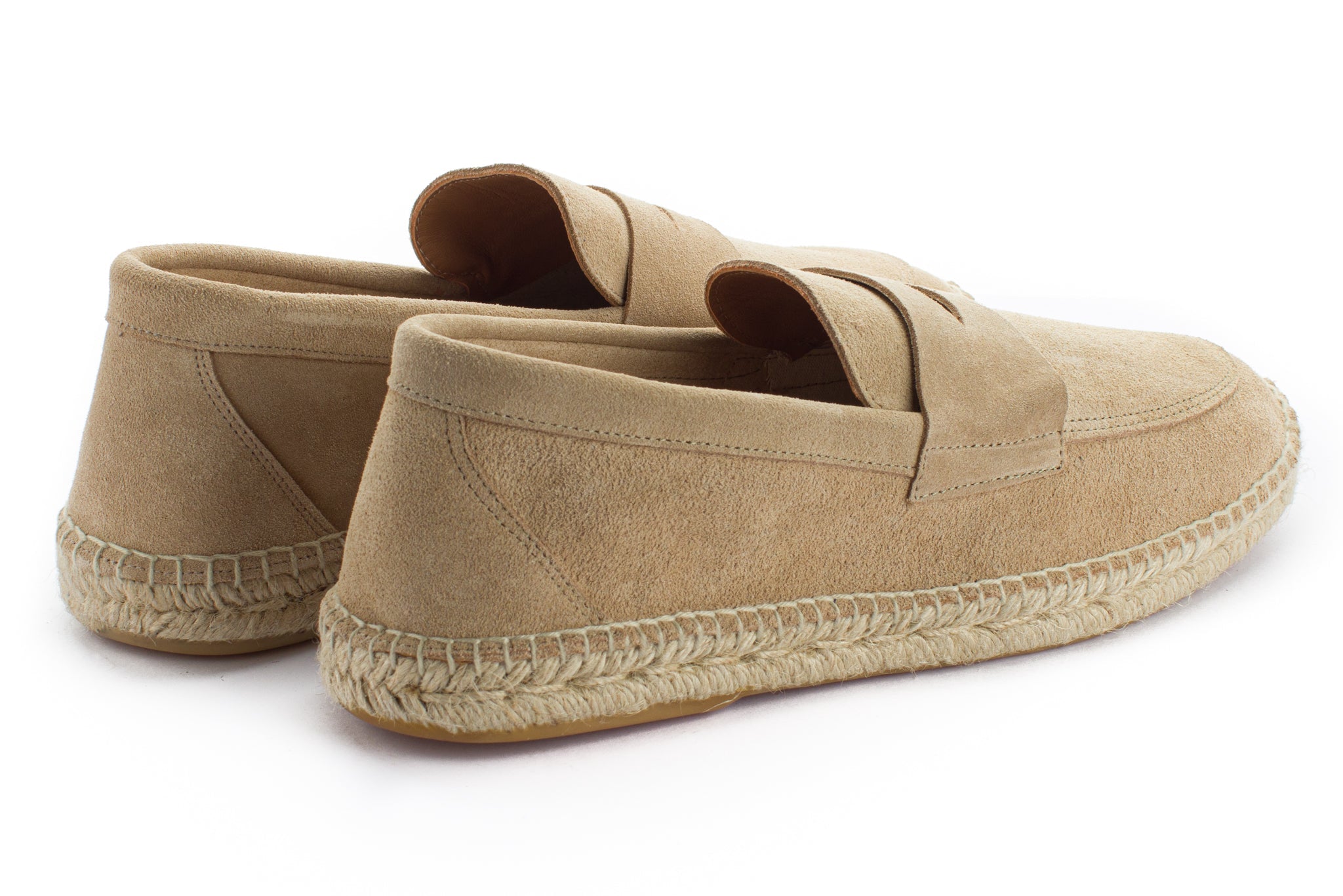 Mocasín Piel Serraje Beige