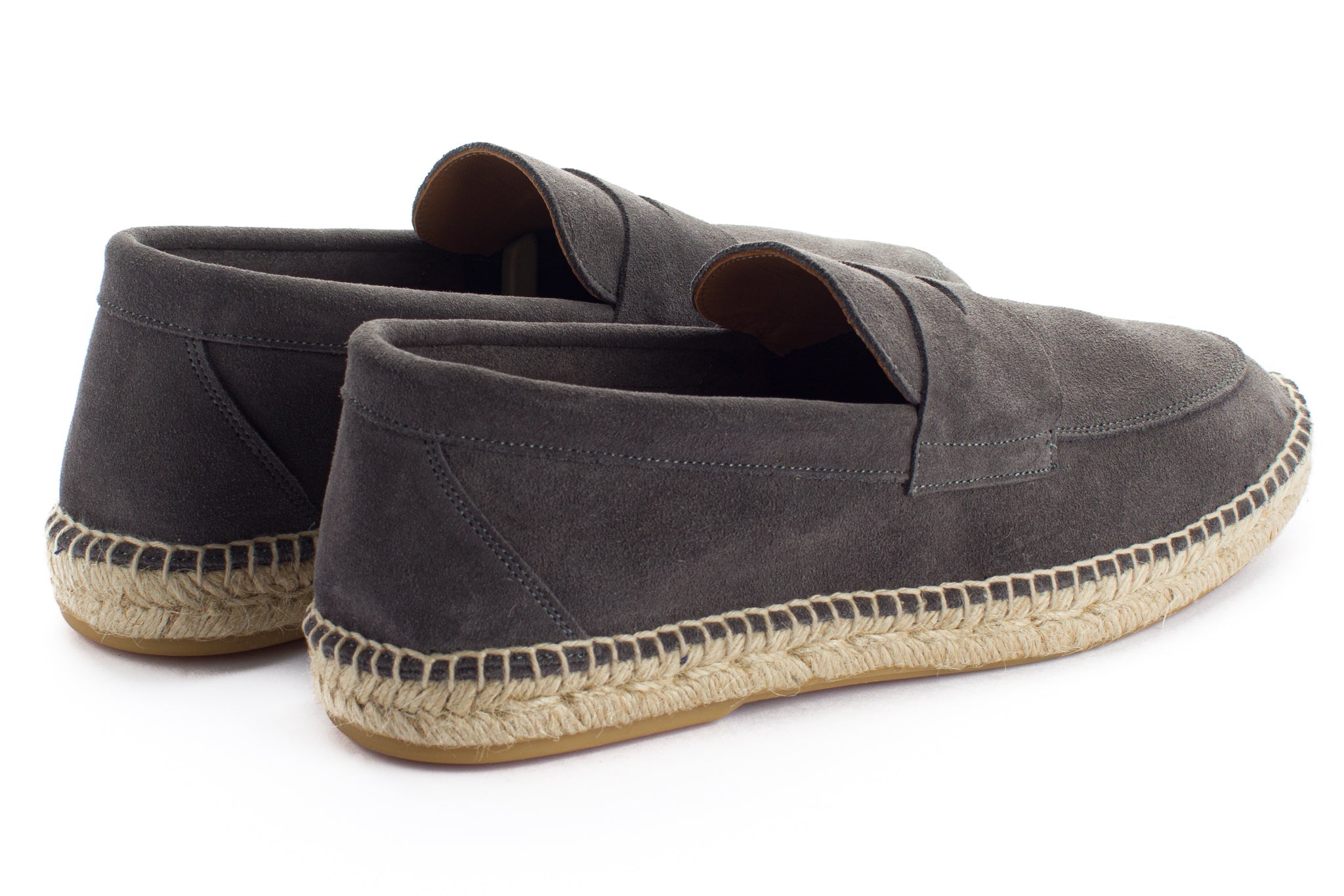 Mocasín Piel Serraje Gris