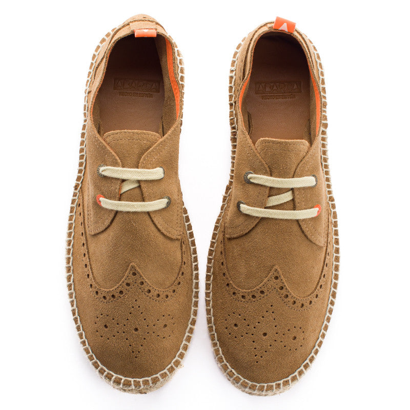 Oxford Piel Serraje Camel