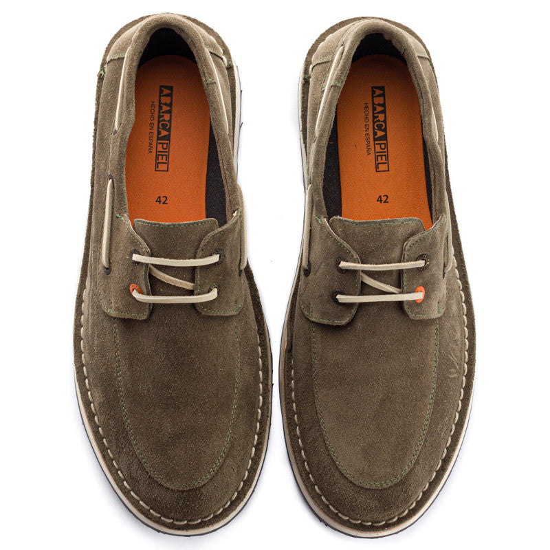 Crosta di cuoio grigio verde nautico