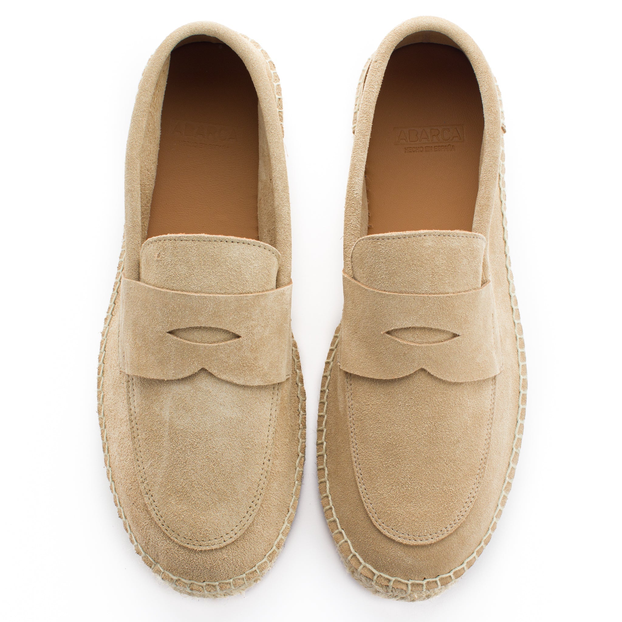 Mocasín Piel Serraje Beige