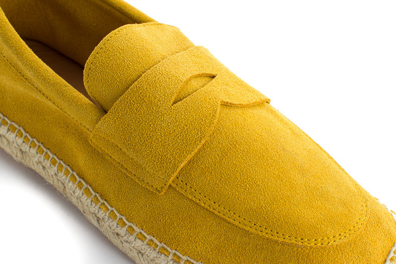 Mocassino da uomo in pelle color limone