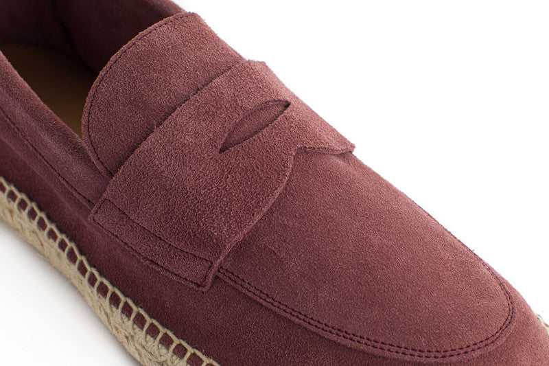 Mocasín Piel Serraje Morado
